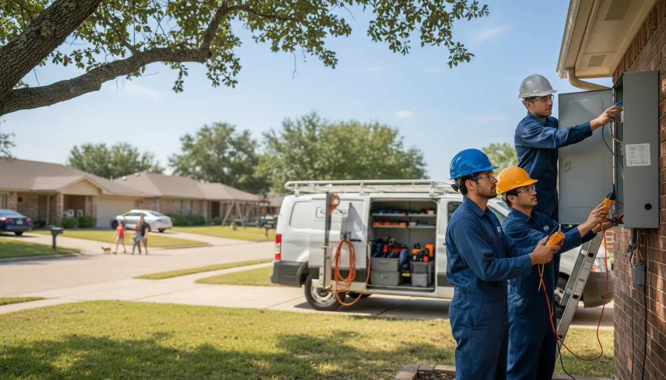 Certified electrician providing emergency electrical services in Hartman, AR